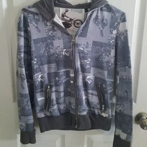 Fox Racing Girls Hoodie Sweatshirt Motocross Print